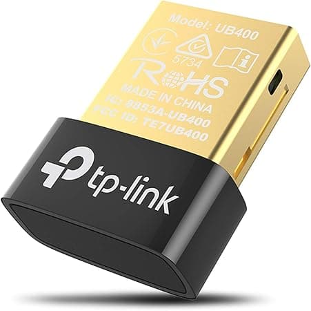 TP-Link USB Bluetooth Adapter for PC, 4.0 Bluetooth Dongle Receiver (UB400) - Support Windows 11/10/8.1/8/7/XP for Desktop, Laptop, Mouse, Keyboard, Printers, Headsets, Speakers, PS4/ Xbox Controllers
